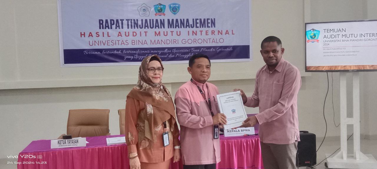 Rapat Tinjauan Manajemen (RTM) UBM Gorontalo